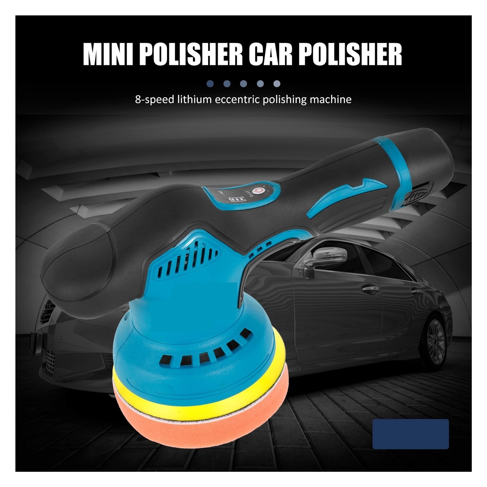Buffer Polisher 12V Cordless Battery Powered Electric Polishing Machine With 8 Adjustable Speed Rechargeable Hand-held