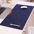 thumbnail image 1 of Wweixi Soft Mouse Pad Table Computer Desk Mat Felt Laptop Cushion Office Home Large Black Large Dark Blue, 1 of 1