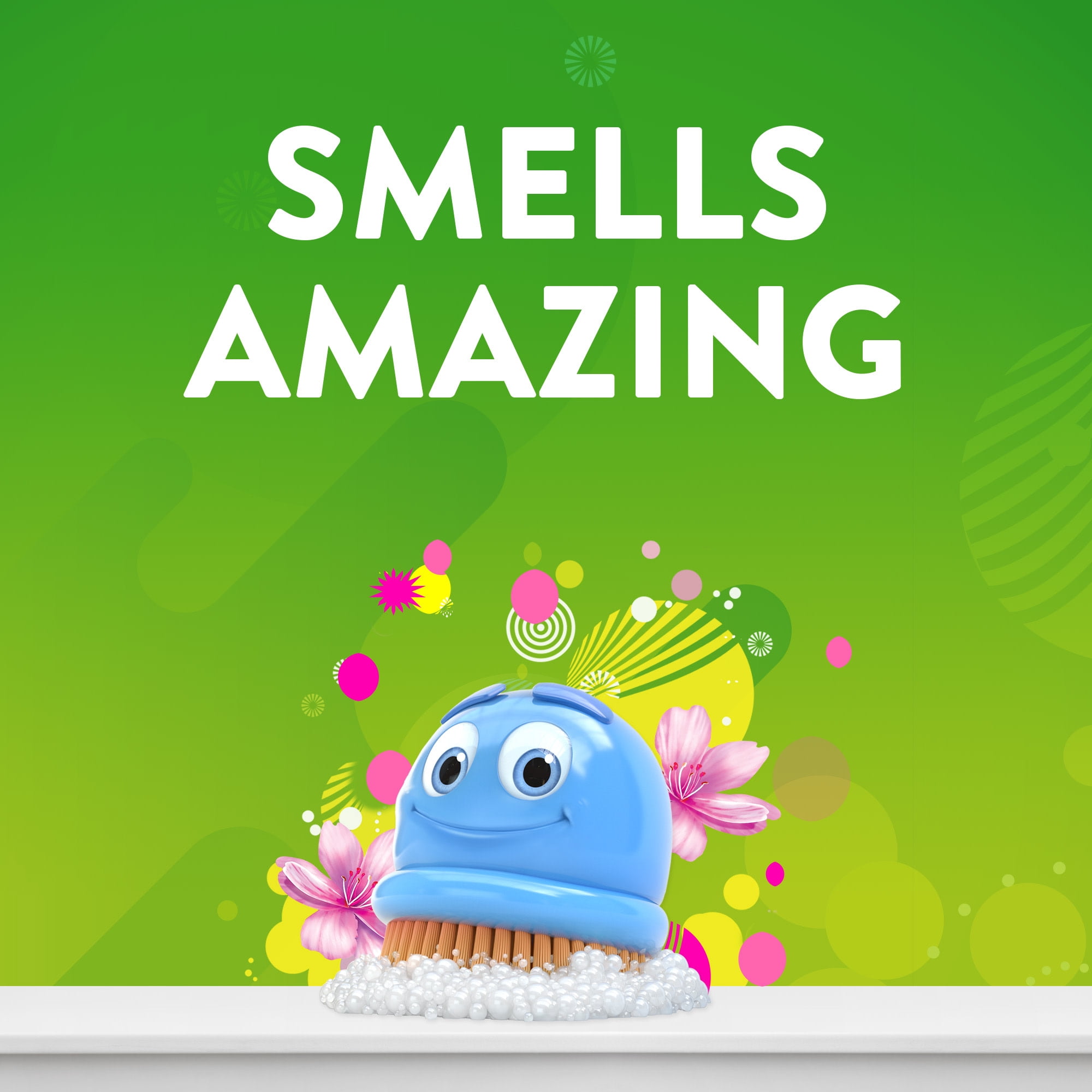 (3 pack) Scrubbing Bubbles Fresh A Countion Toilet Bowl Cleaner, Floral Fusion, 1 Squeeze Bottle, 24 oz