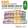 Nutrisystem Dinners On Your Own 14-Day Weight Loss Kit: Lose Weight Fast with Best-Value Breakfasts, Lunches and Snacks (42 Count)