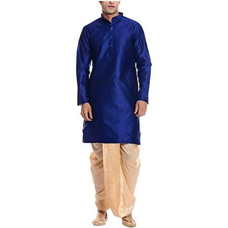 

Royal Kurta Men s Silk Blend Dhoti and Kurta (Blue; 42)