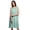 Pastel Mint, variant on Moomaya Printed Sleeveless Nightdress For Ladies Button Placket Nightwear