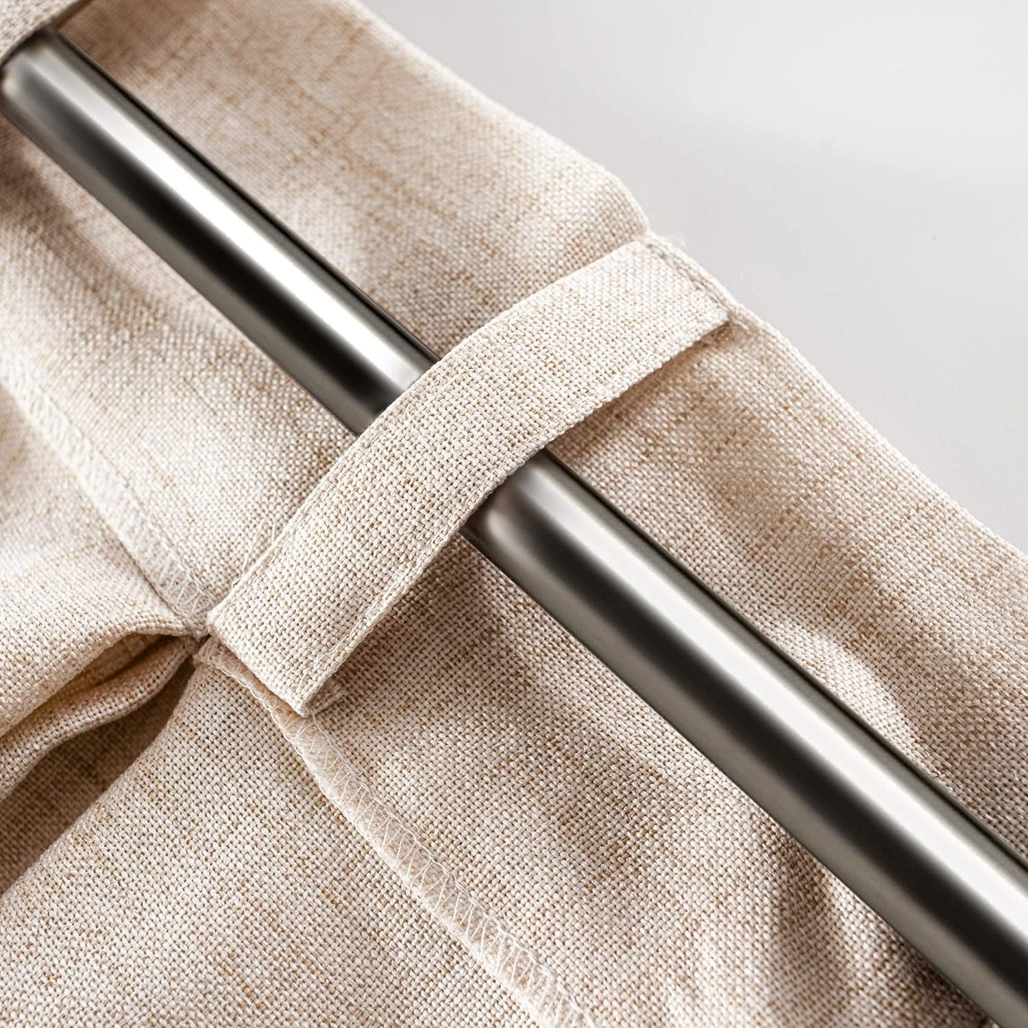 Semi Sheer Farmhouse Tier Curtain Kitchen Curtain 52 Inch Length