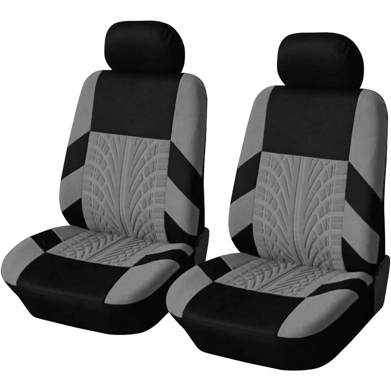Autoking Covers Polyester Car Seat Cover Set Suitable For Most Car Seat Covers With Shoulder Protector Car Seat Protection AD9521-Gray