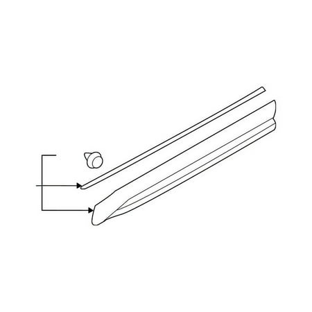 Genuine OE Subaru Lower Molding - 91112SJ360 Fits select: 2019-2021 SUBARU FORESTER