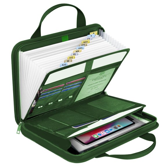 Organizador de archivos onvvippiv Carpeta expansible ignífuga 36 x 29 x 5 cm