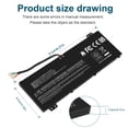 thumbnail image 3 of Batería Futurebatt AP18E7M 58,75 Wh 15,4 V para Acer Nitro 5, 3 of 9