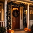thumbnail image 2 of AuroraX Halloween Artificial Maple Leaves Vines Fall Harvest Festival Ornaments Garden Hanging Farmhouse Outdoor Fall Yard Decoration for Home, 2 of 8