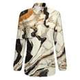 thumbnail image 4 of Marble Texture Long Sleeve Blouse Woman Streetwear Casual Shirts Summer Oversize Woman Streetwear Clothing Birthday Present, 4 of 7