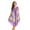 Lilac, variant on Ombre Tie Dye Summer Dress with Floral Painted Design (Black, Medium)