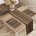 thumbnail image 2 of Ambesonne Abstract Table Runner & Placemats, Vertical Color Lines, Placemat 4 pcs + Runner 12"x72", Pale Caramel Chocolate, 2 of 2