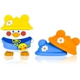 thumbnail image 1 of Funda para Airpods 1 y 2, funda de silicona 3D a prueba de golpes para auriculares con llavero (pato intercambiable con sombrero), 1 of 5