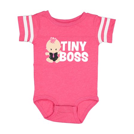 

Inktastic Tiny Boss with Baby in Suit Gift Baby Girl Bodysuit