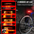 thumbnail image 3 of Luz Direccional Bloosom  Bicicleta Recargable Alarma Antirrobo Claxon Negro, 3 of 5