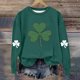thumbnail image 4 of Blusas y camisas de manga larga con cuello redondo para niños Estampado del Día de San Patricio Estampados de manga larga Casual Suelto Forro polar para mayor calidez Sudadera con capucha de manga lar, 4 of 5