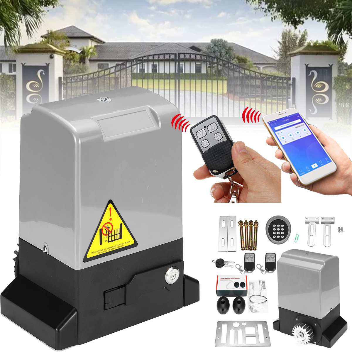 DW1200 Automatic Sliding Gate Opener - 3600lbs Motor Philippines | Ubuy