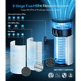 thumbnail image 5 of Purifier for Large Room to 1500 Sq Ft with True HEPA Filter, 20dB Sleep Mode, 360 ° Airflow, White, 5 of 7
