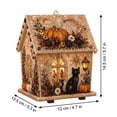 thumbnail image 4 of Halloween Wooden House 3D Rhinestone Diamond Art DIY Kit, Crystal Diamond Art Craft Set, Handmade Spooky Holiday Ornament (Crow), 4 of 10