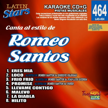Karaoke Latin Stars 464 Romeo Santos