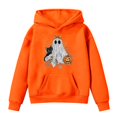 thumbnail image 4 of XXWXYD Pullover Sweatshirt Kids Halloween Graphic Print Long Sleeve Hooded Cute Casual Fall Fleece Striped Autumn Fashion for Little Boys Girls Oversized Crewneck, 4 of 4