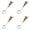 Christmas Reindeer *4, variant on Stainless Steel Christmas Tree Tea Spoon Set - 6pcs (Xmas Coffee, Dinner, Dessert, Stirring, Ice Cream) Creative Tableware Gift, Holiday Party Supply