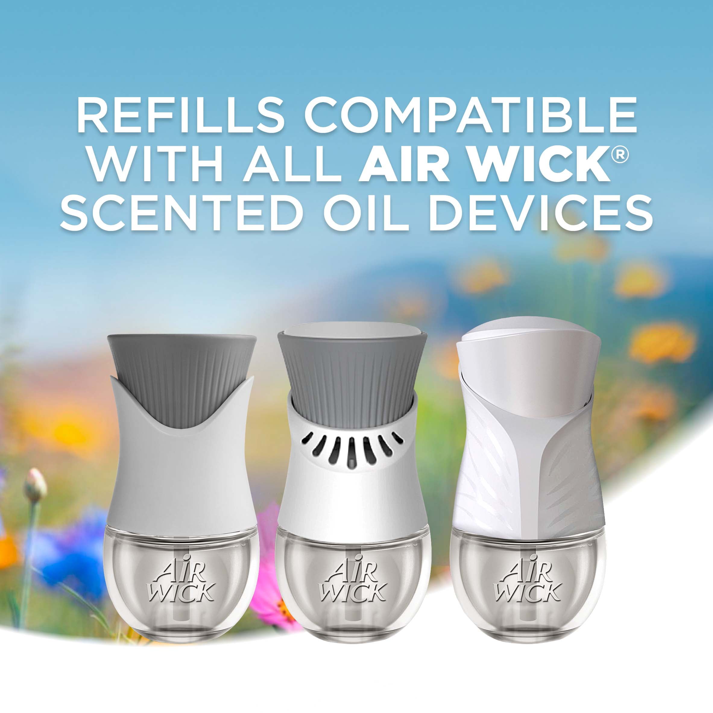Air Wick Plug In Scented Oil with Essential Oils, Air Freshener Vanilla &  Pink Papaya, Twin Refill