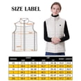 thumbnail image 4 of Venustas Women's Heated Vest with Battery Pack 7.4V, Heated Clothes for Women (Beige, XS), 4 of 7