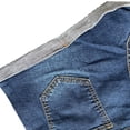 thumbnail image 5 of Women's Jean Shorts High Waisted Size14 Jeans Fashion Middle-waisted Straight Pocket Hole Short Pants, 5 of 7