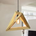 thumbnail image 2 of Simple Solid Wood Lamp, Nordic Modern Home with Hanging Lighting Fitting for Geometric Chandeliers, 2 of 6