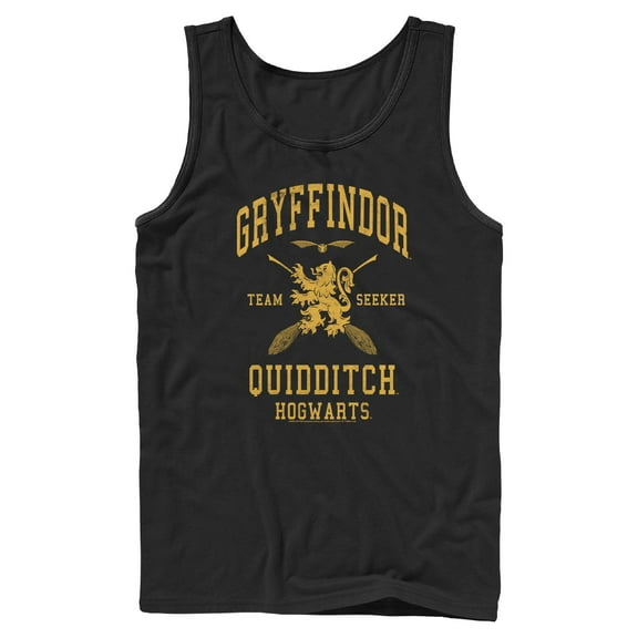 Mens Harry Potter Gryffindor Quidditch Gold Team Seeker Tank Top