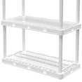 thumbnail image 4 of Gracious Living 4 Shelf Knect-A-Shelf Storage Unit, White (3 Pack), 4 of 12