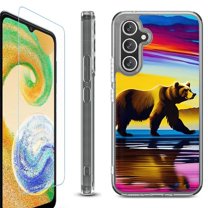 For Samsung Galaxy A26 5G Phone Case Cover, Shockproof Bumper Hybrid Case with Tempered Glass Screen Protector, by OneToughShield - Bear