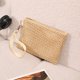 thumbnail image 1 of Xiao Hua 3 bolsos de hombro tejidos para mujer, tipo tote y neceser, elegantes bolsos de playa de verano, 21,5 x 1,0 x 15 cm (caqui)., 1 of 4