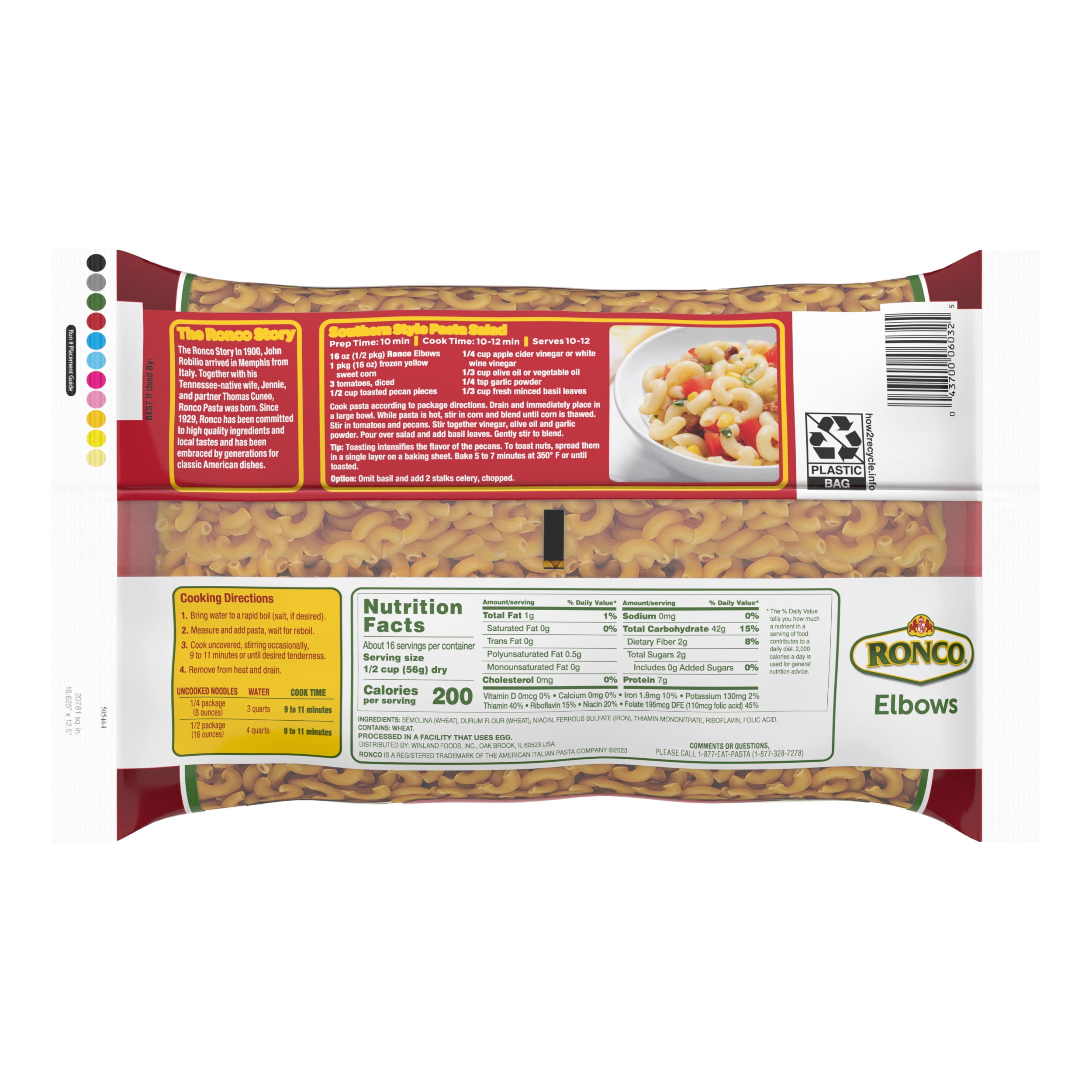 (4 pack) Ronco 32 oz Elbow Macaroni