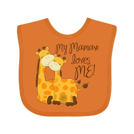 

Inktastic My Mamaw Loves Me! Gift Baby Boy or Baby Girl Bib