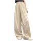 thumbnail image 1 of Odeerbi 5-16 Años Niñas Verano Hielo Seda Pantalones de Pierna Ancha Casual Color Sólido Pantalones de Cintura Alta Suelta, 1 of 6