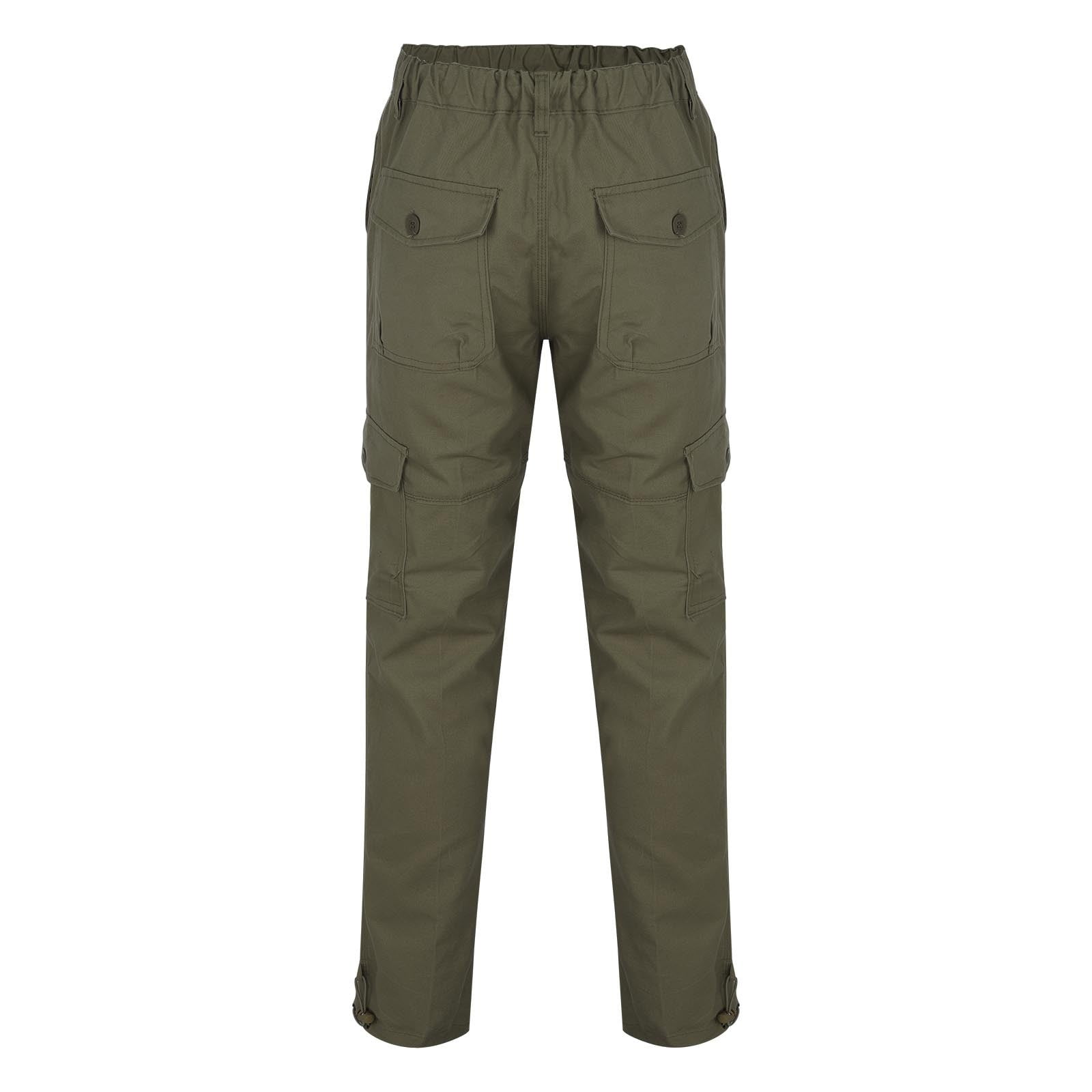 PMUYBHF Homme Cargo Pantalon Hommes Baggy Printemps et Automne Multi Sac Exterieur Pur Coton Pantalon de Travail Tube Droit en Vrac pour Hommes Grande
