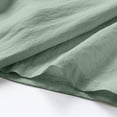 thumbnail image 4 of Mens Cotton Linen Polo Shirts Casual Short Sleeve V Neck Shirt Summer Beach Hippie Tshirt Shirt for Men Big and Tall Size M-3XL Green, 4 of 7