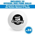 thumbnail image 2 of GoPong Official Beer Pong Balls (Pack of 36), White, 2 of 6