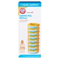 thumbnail image 2 of Munchkin® Arm & Hammer™ Diaper Pail Refill Rings, Holds Up To 2,176 Newborn Diapers, 8 Pack, 2 of 6