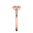thumbnail image 5 of SuperJeweler 1/2 Carat Rose Cut Diamond Halo Ring In 14 Karat Rose Gold For Women, 5 of 6