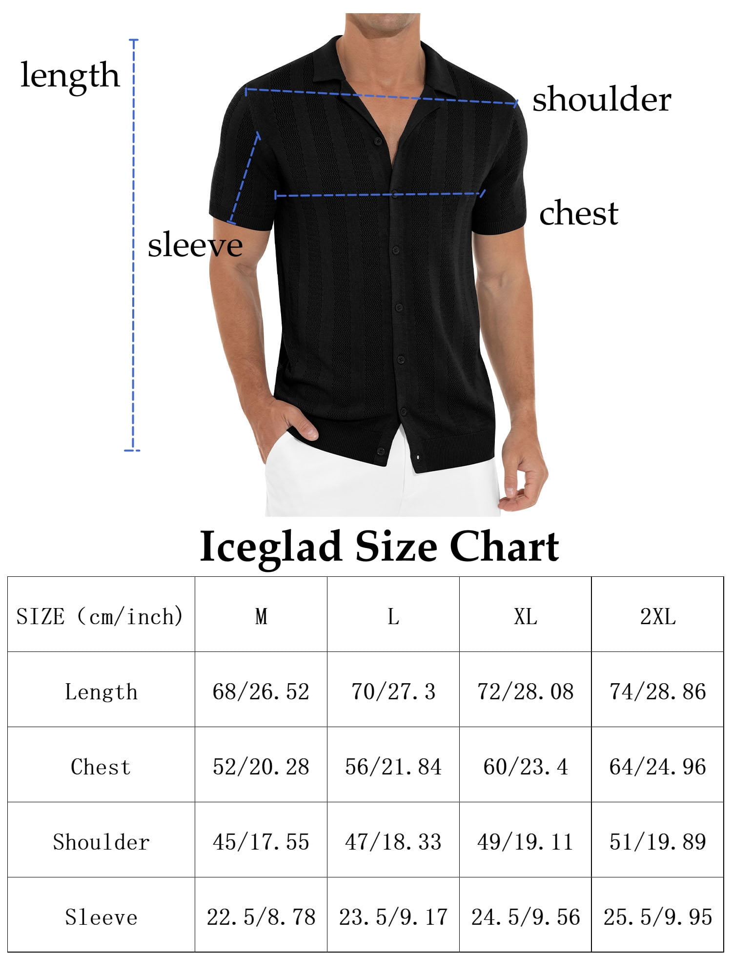 Iceglad Mens Casual Button Down Shirt Summer Short Sleeve Cuban Vacation Beach Shirts