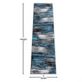 thumbnail image 3 of Flash Furniture Rylan Rectangular Contemporary Grey, Blue Area Rug, 2' x 7', 3 of 6
