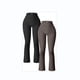 thumbnail image 4 of Pantalones de yoga deportivos informales transfronterizos europeos y americanos 2023, pantalones de entrenamiento de cintura alta acampanados, leggings, pantalones para mujer, 4 of 6
