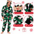 thumbnail image 5 of DAKIMOE Matching Family Christmas Onesies, One Piece Holiday Pajamas Set, Festive Long Sleeve Sleepwear for Men Women Kids, 5 of 7
