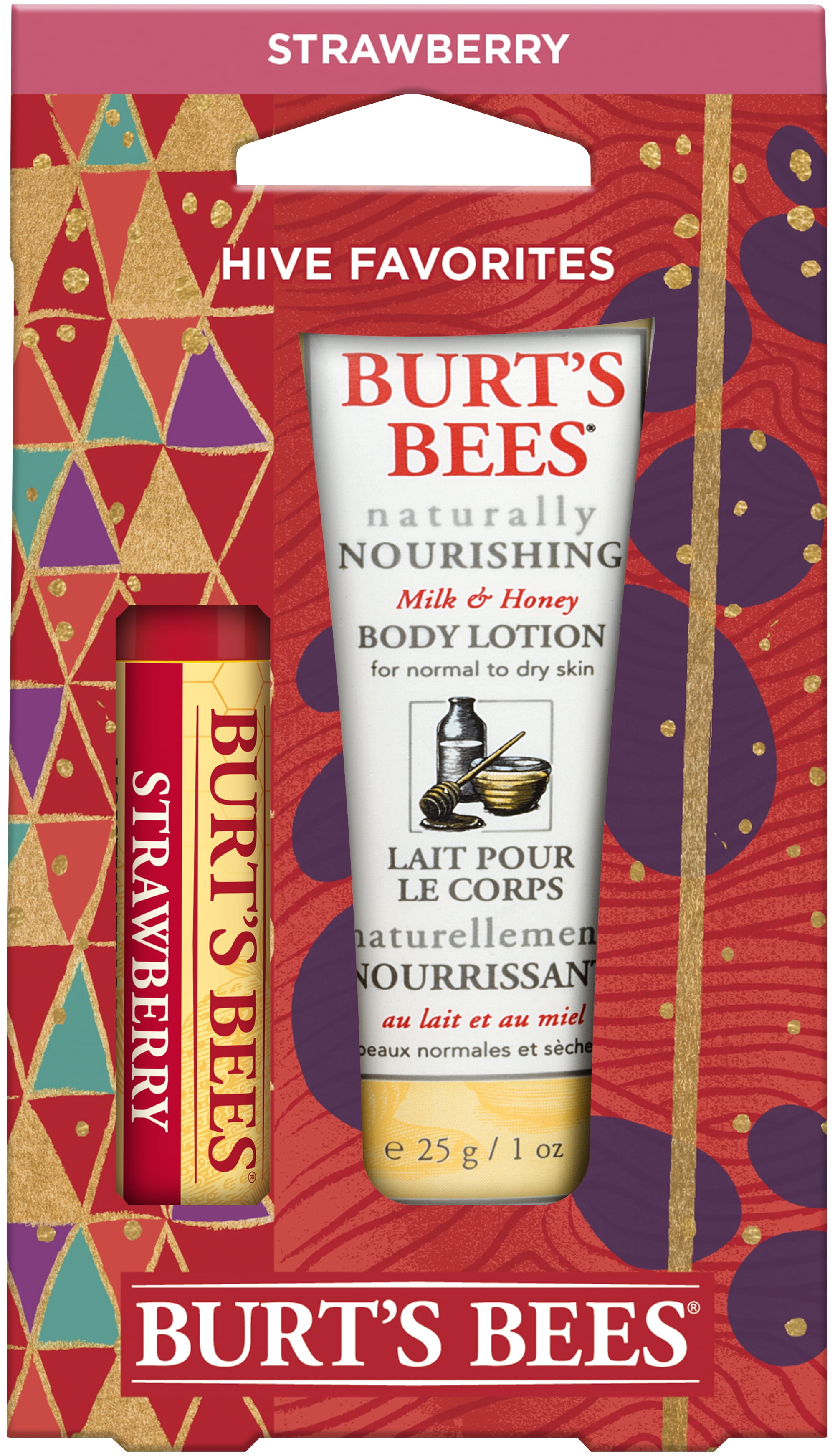 Burt&Amp;#39;S Bees Hive Favorites Beeswax Holiday Gift Set, 2 Skin Care Products In Gift Box ...