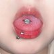 thumbnail image 2 of Spice girl taladro de acero inoxidable planet super Glitter pendientes de lengua piercing de acero de titanio adornos anillo de lengua pendientes de lengua, 2 of 3