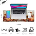 thumbnail image 5 of Happy Thanksgiving Fall Pumpkin Large Gaming Mouse Pad Extended Mouse Pads with Stitched Edges, Non-Slip Base, Water Resist Keyboard Pad for Gamer, Office & Home, 31.5 X 11.8 in, 5 of 7