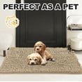 thumbnail image 6 of Yujoon Super Soft Chenille Bathroom Rug Non-Slip Absorbent Machine Washable Bath Mat, 17"x24", Camel, 6 of 8