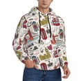 thumbnail image 2 of Wukai London Landmark1 Print Men Hoodies Fleece Sweatshirts Long Sleeve Sweaters Pullover Fall Outfits Winter Clothes-X-Large, 2 of 7